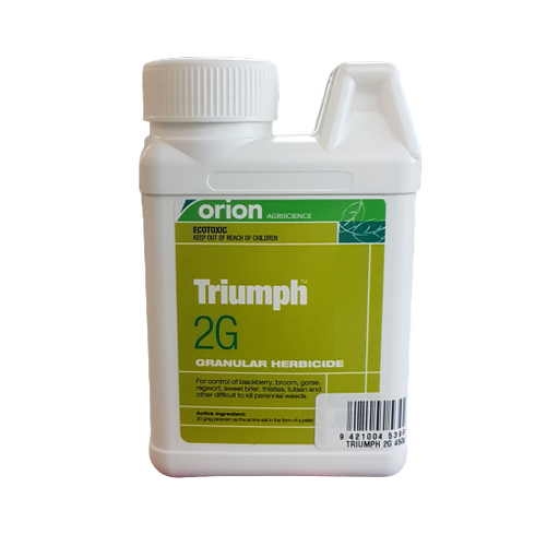 Triumph 2G Herbicide Granules / Prills, 450g, With Applicator Sieve, (Non-DG)